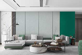 绥化轻奢风格-客厅