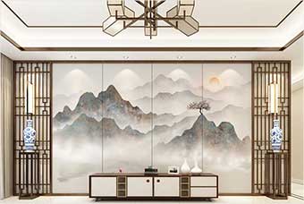 绥化森佰汇航空纤维（山水画系列）